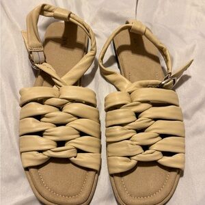 Zara Women's Cream Sandals size 39